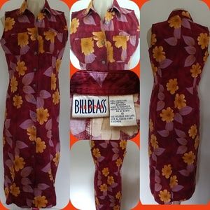 VINTAGE EUC BILL BLASS JEANS MAXI DRESS SIZE 8
